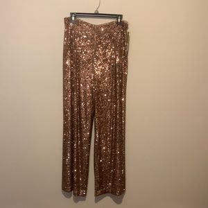 sequin pants nwt wide leg gianni bini
